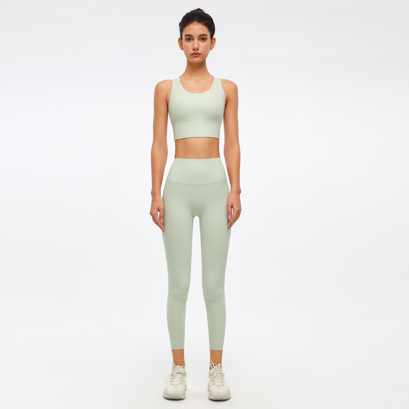 Yoga suit women gathered shape fitness sports underwear breathable bottoming yoga pants women’s high waist hip-lifting outer wear