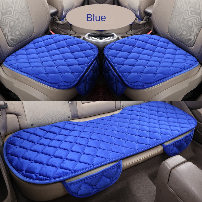 Car supplies new anti-running free tie warm car cushion three-piece set car supplies car cushion three-piece set seat cushion