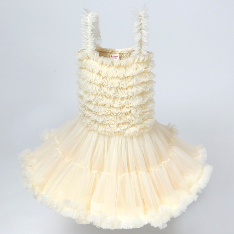 European and American children’s wear sling princess dress birthday gift dress girls princess dress fluffy children’s dress