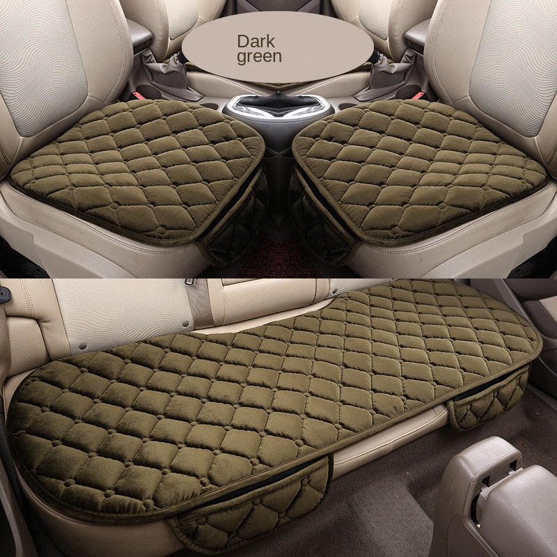 Car supplies new anti-running free tie warm car cushion three-piece set car supplies car cushion three-piece set seat cushion