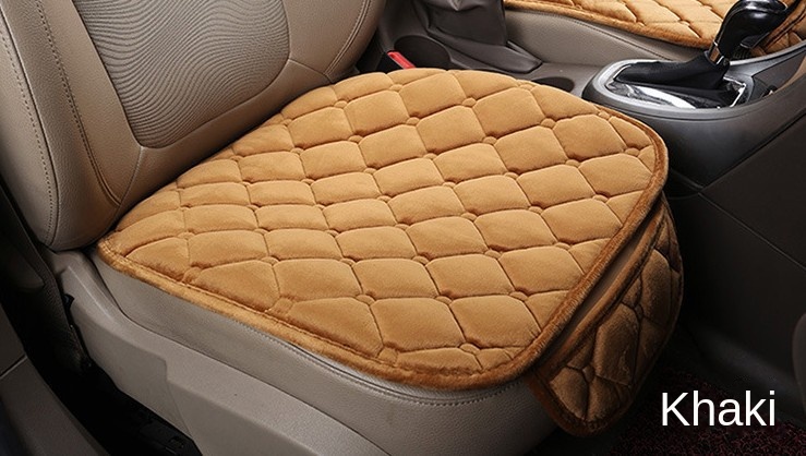 Car supplies new anti-running free tie warm car cushion three-piece set car supplies car cushion three-piece set seat cushion