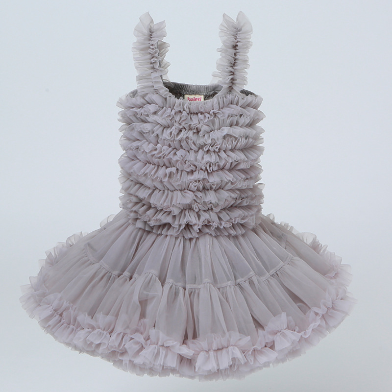 European and American children’s wear sling princess dress birthday gift dress girls princess dress fluffy children’s dress