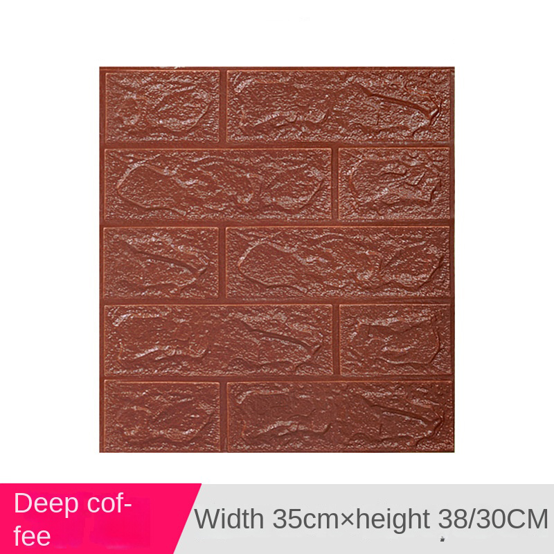 Cross-border 3538cm wall sticker 3d three-dimensional self-adhesive small size waterproof XPE foam wallpaper wall paper spot