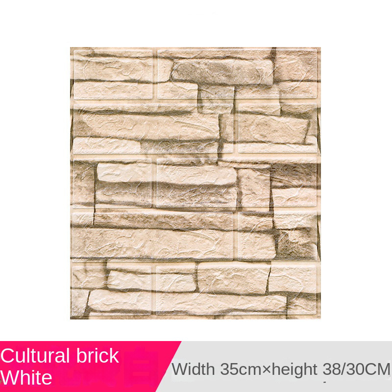 Cross-border 3538cm wall sticker 3d three-dimensional self-adhesive small size waterproof XPE foam wallpaper wall paper spot