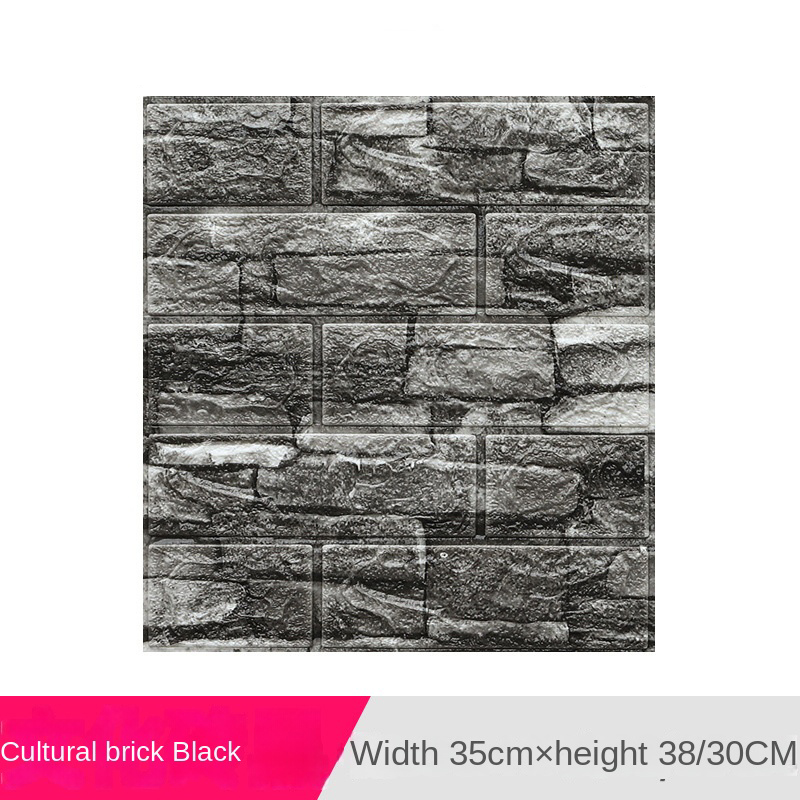 Cross-border 3538cm wall sticker 3d three-dimensional self-adhesive small size waterproof XPE foam wallpaper wall paper spot