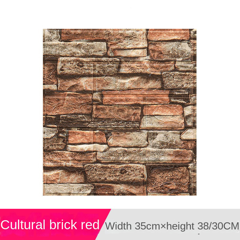 Cross-border 3538cm wall sticker 3d three-dimensional self-adhesive small size waterproof XPE foam wallpaper wall paper spot