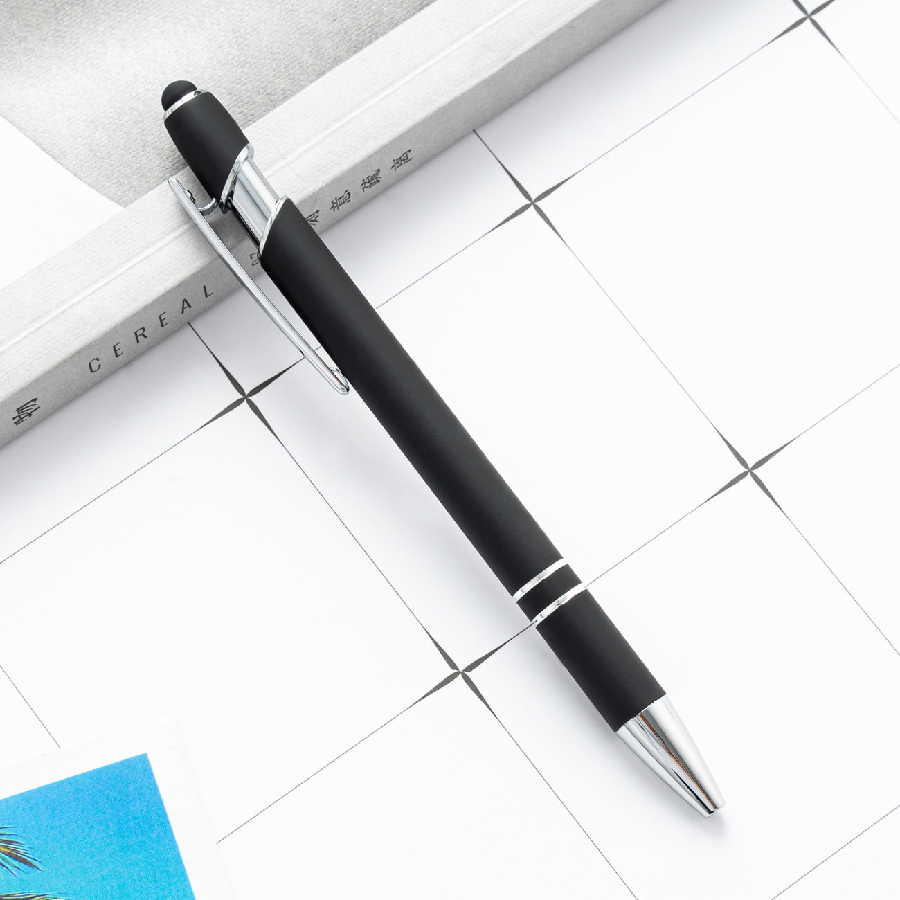 Press pen spot wholesale metal pen press ballpoint pen aluminum rod pen capacitive pen touch handwriting touch screen pen