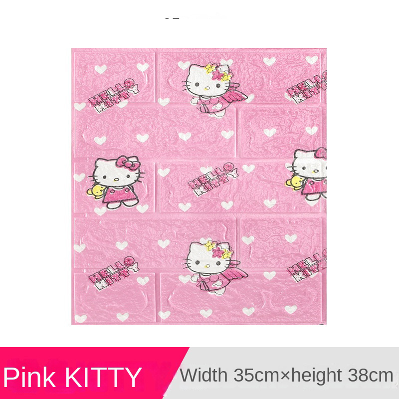 Cross-border 3538cm wall sticker 3d three-dimensional self-adhesive small size waterproof XPE foam wallpaper wall paper spot