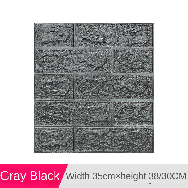Cross-border 3538cm wall sticker 3d three-dimensional self-adhesive small size waterproof XPE foam wallpaper wall paper spot