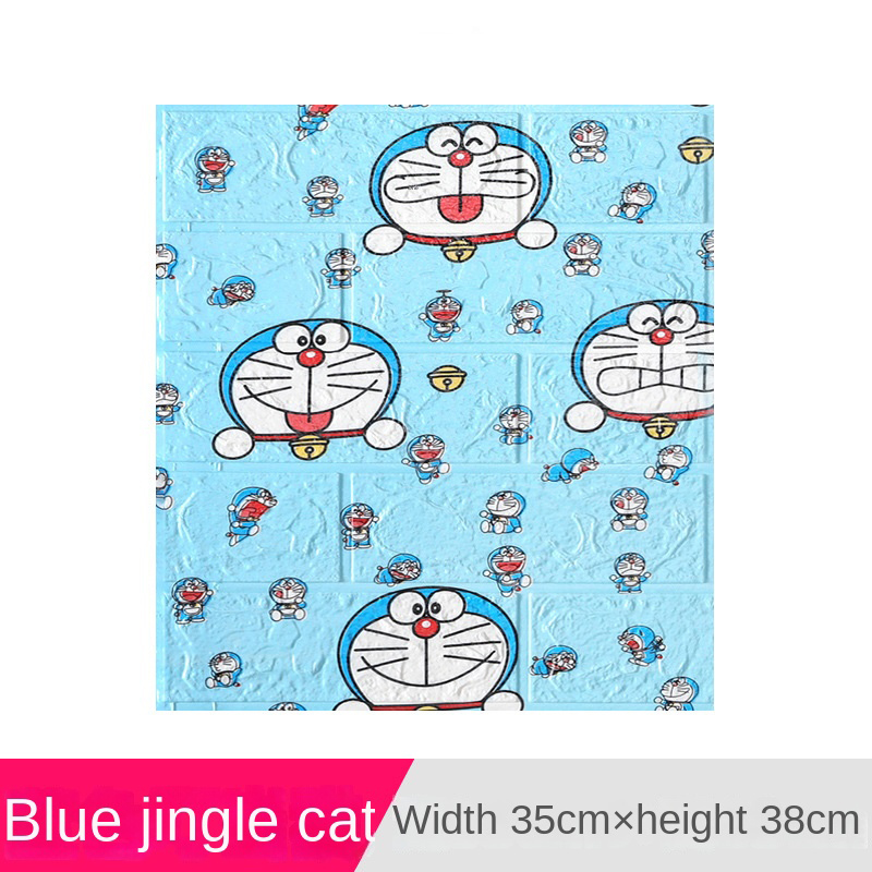 Cross-border 3538cm wall sticker 3d three-dimensional self-adhesive small size waterproof XPE foam wallpaper wall paper spot