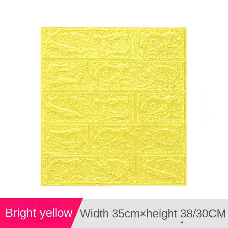 Cross-border 3538cm wall sticker 3d three-dimensional self-adhesive small size waterproof XPE foam wallpaper wall paper spot