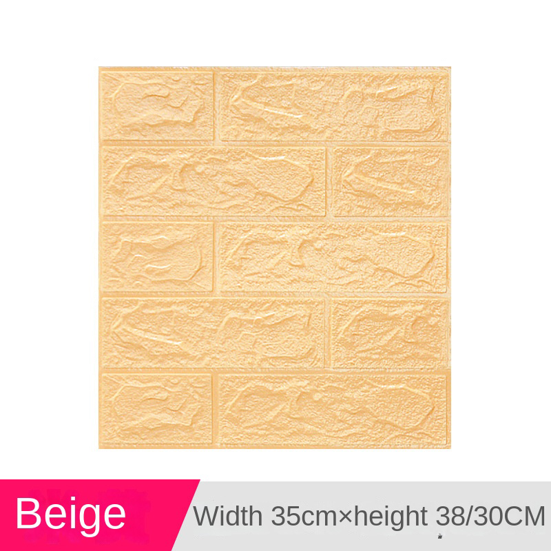 Cross-border 3538cm wall sticker 3d three-dimensional self-adhesive small size waterproof XPE foam wallpaper wall paper spot