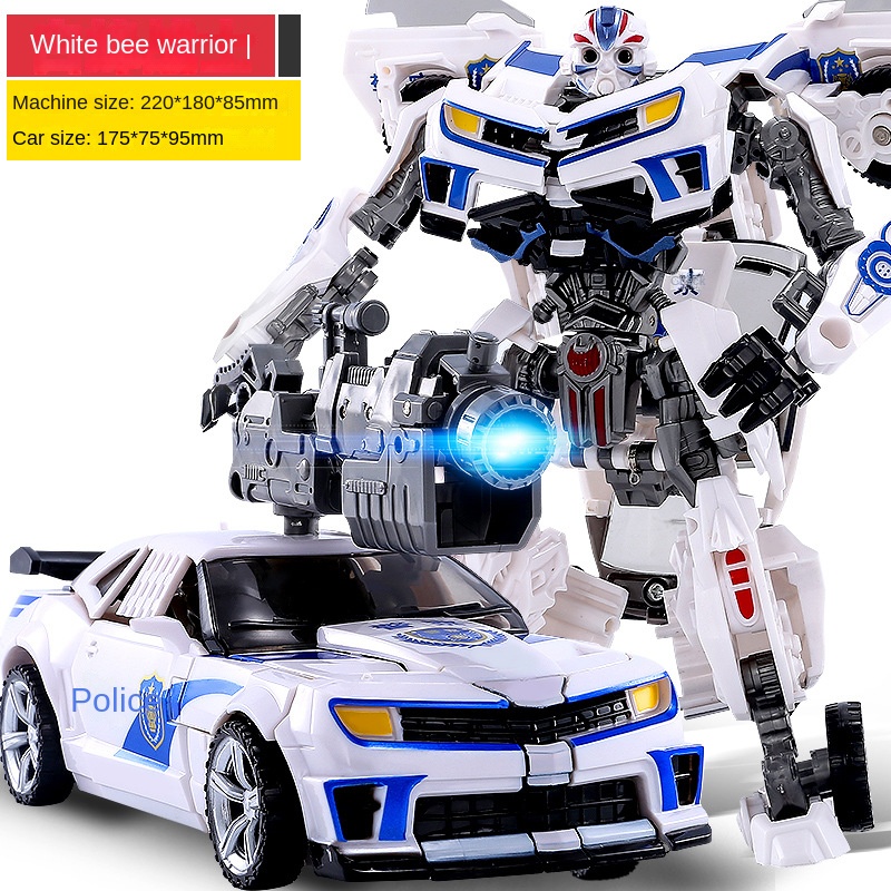 Deformation toy model car King Kong robot bumblebee dinosaur steel cable hand-made alloy genuine children’s boys
