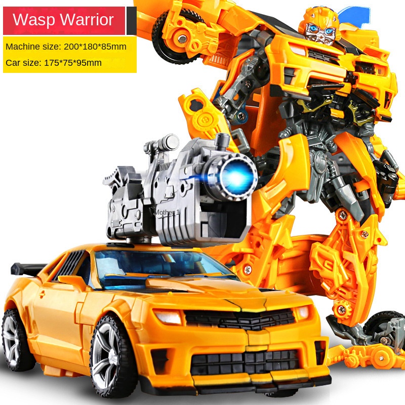 Deformation toy model car King Kong robot bumblebee dinosaur steel cable hand-made alloy genuine children’s boys
