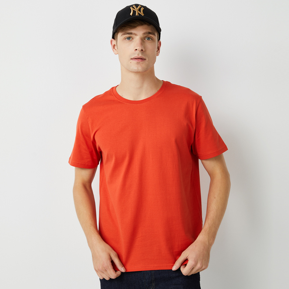 T-shirt men’s solid color wholesale trendy brand 5900