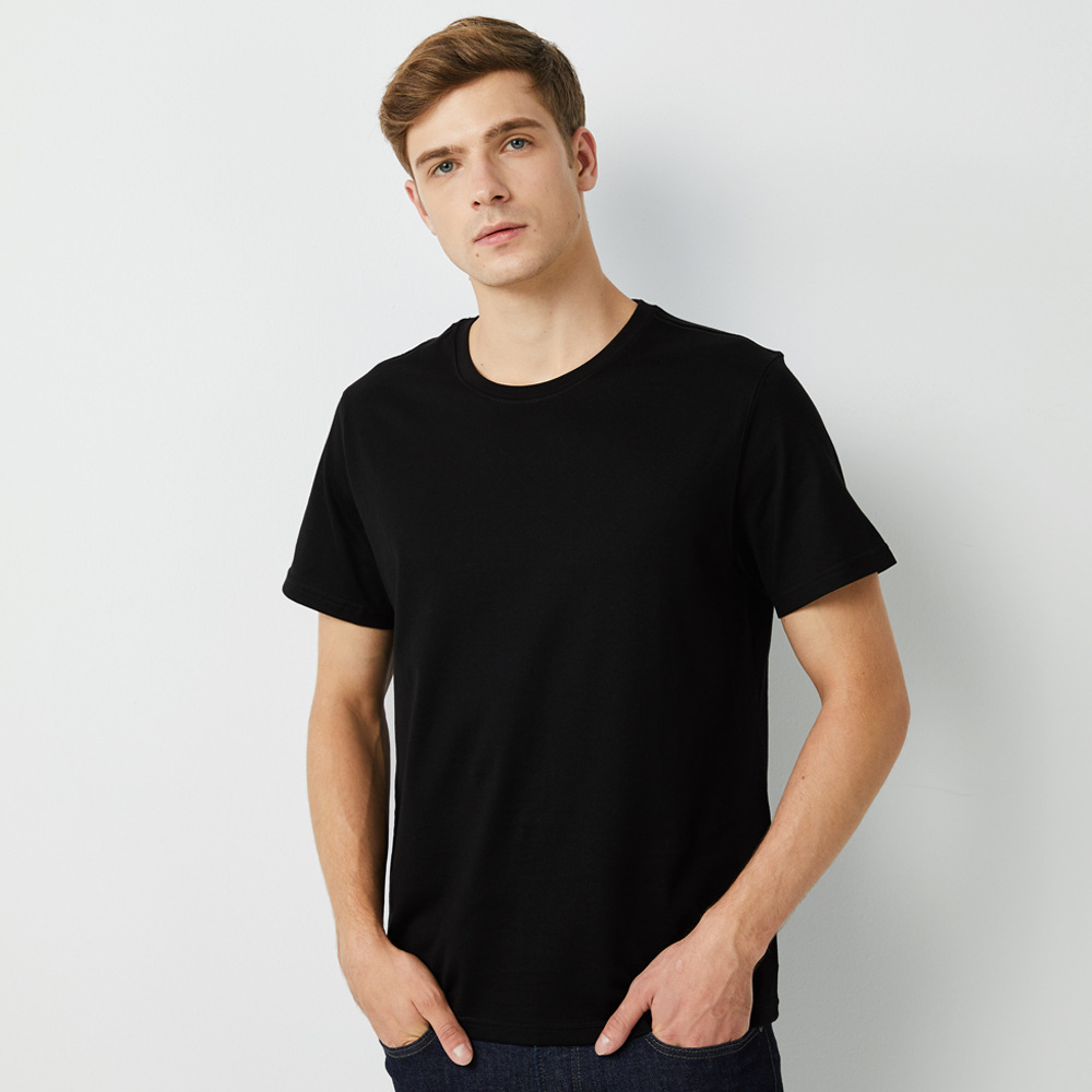 T-shirt men’s solid color wholesale trendy brand 5900