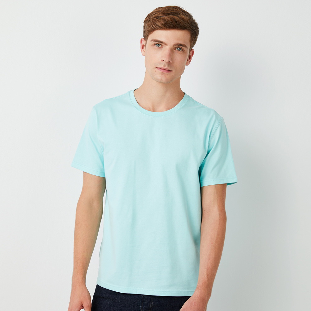 T-shirt men’s solid color wholesale trendy brand 5900