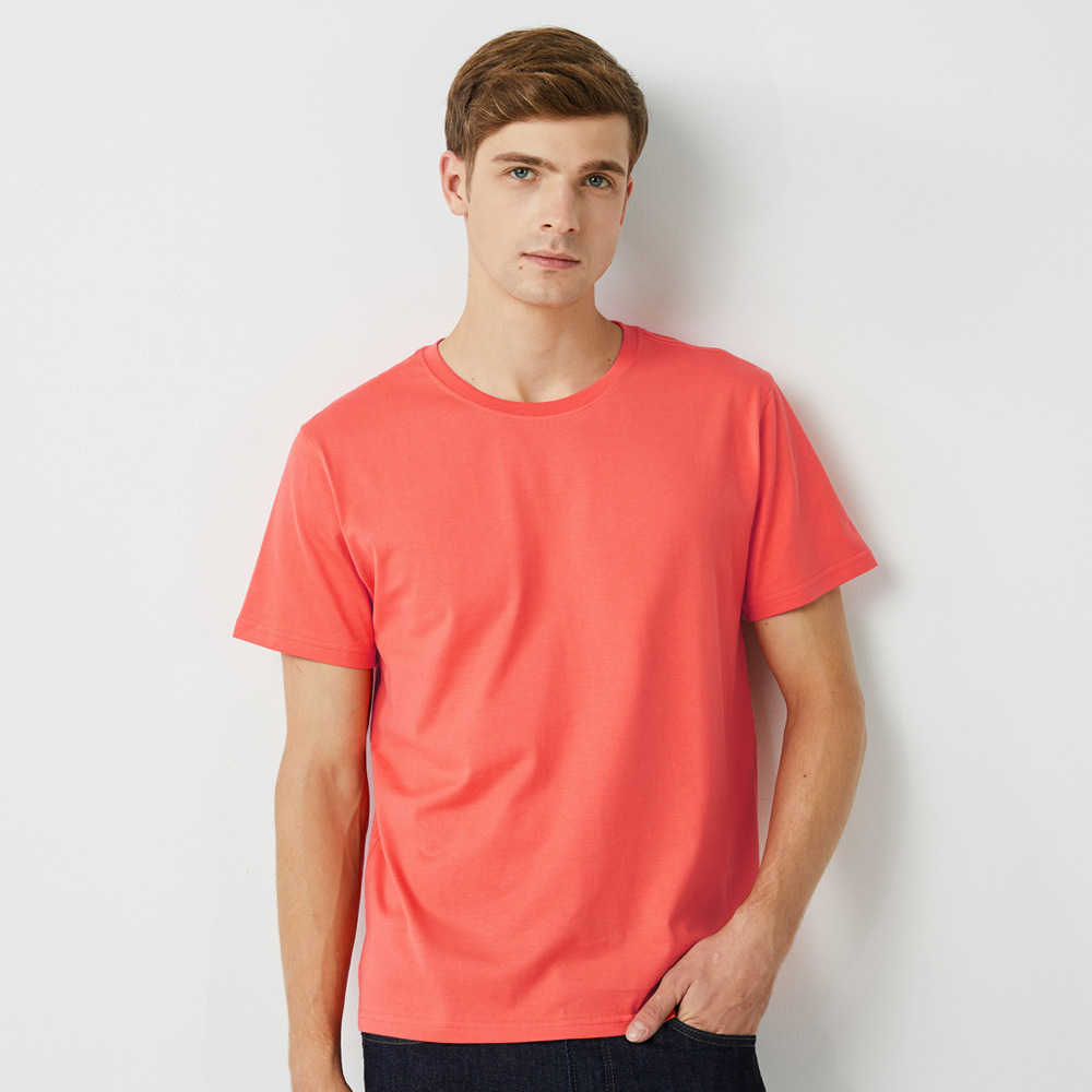 T-shirt men’s solid color wholesale trendy brand 5900