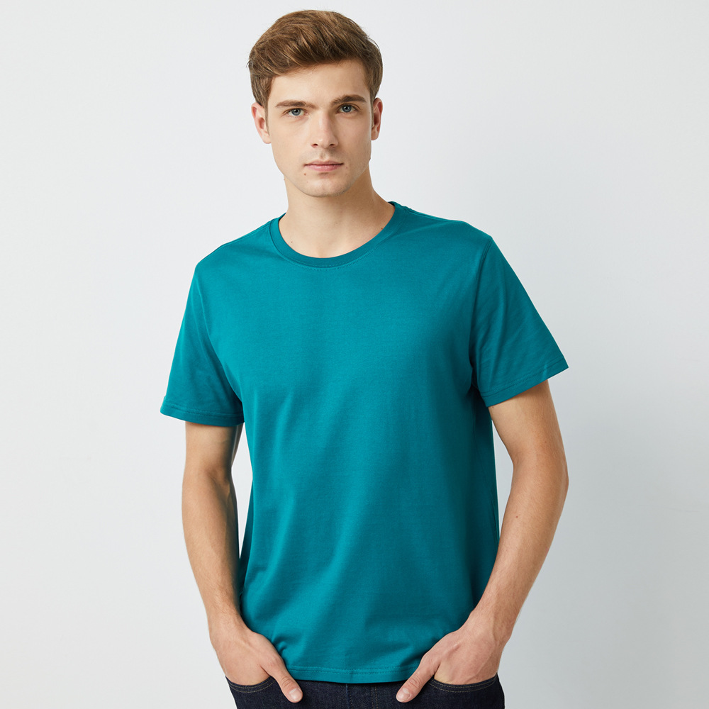 T-shirt men’s solid color wholesale trendy brand 5900