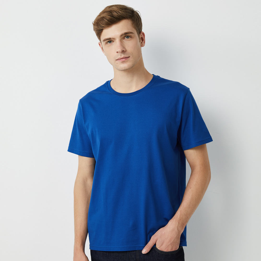 T-shirt men’s solid color wholesale trendy brand 5900
