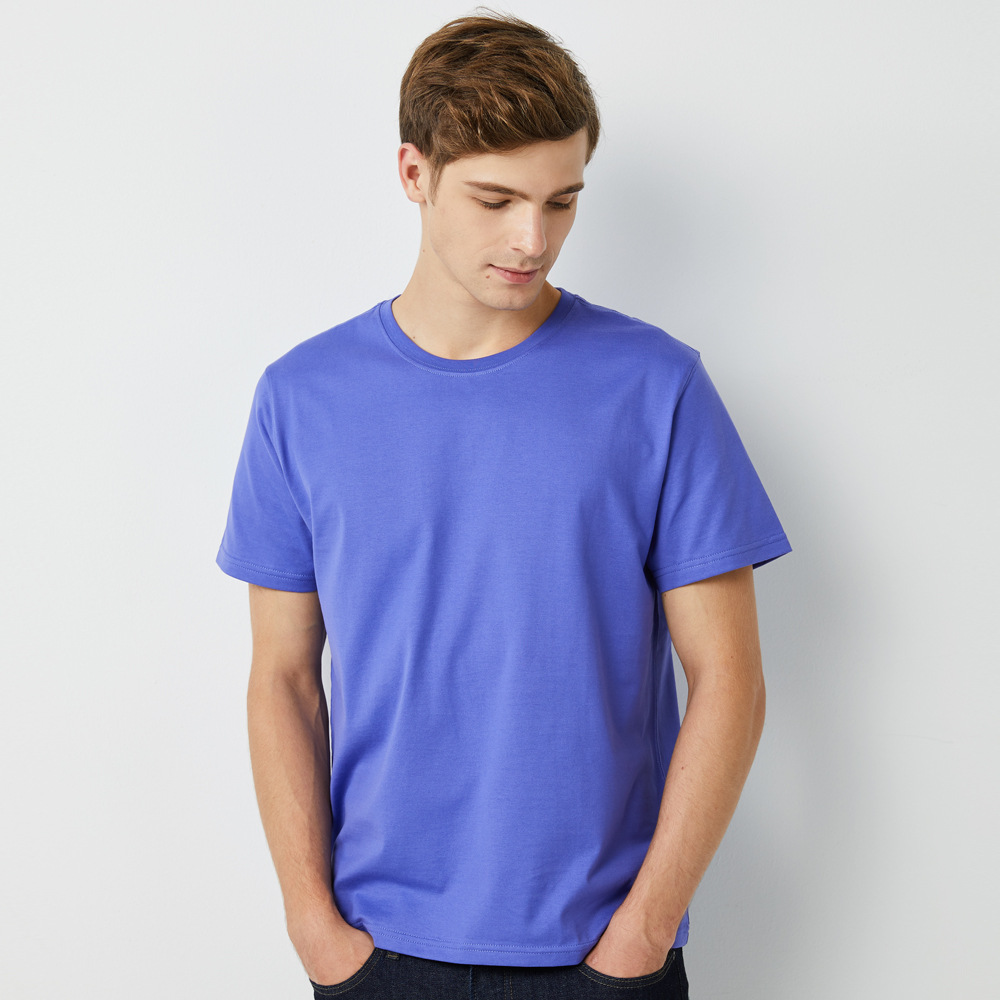 T-shirt men’s solid color wholesale trendy brand 5900