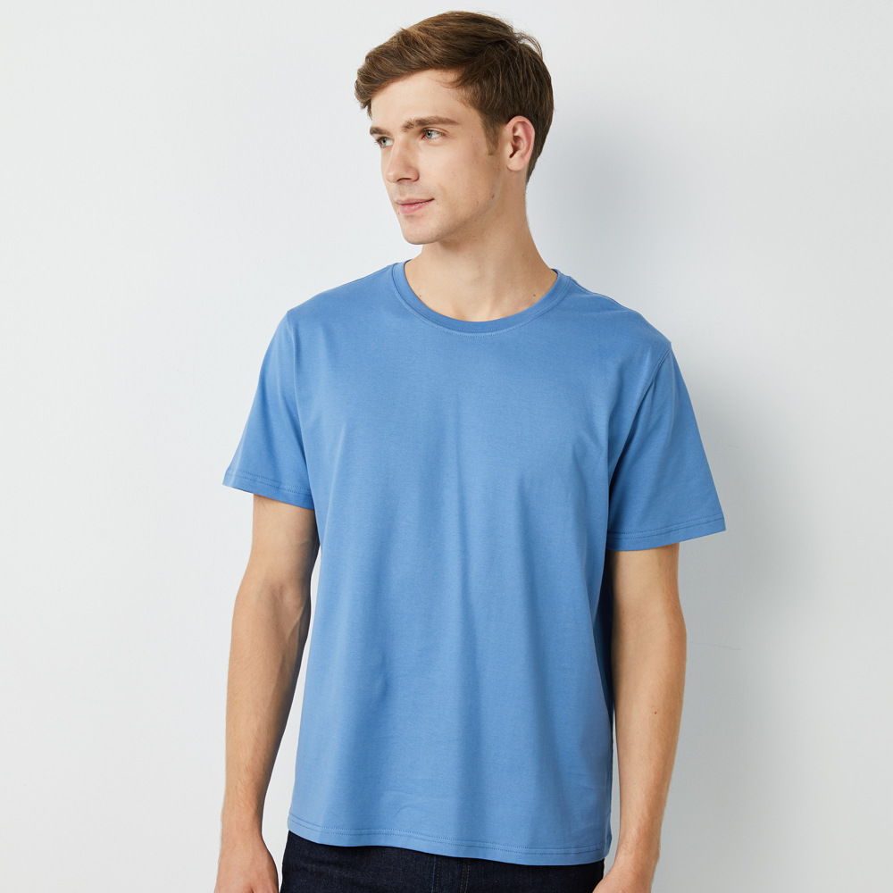 T-shirt men’s solid color wholesale trendy brand 5900