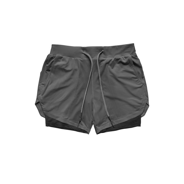 New Men’s Sports Pants Casual Outdoor Breathable Multi Pocket Double Layer Shorts