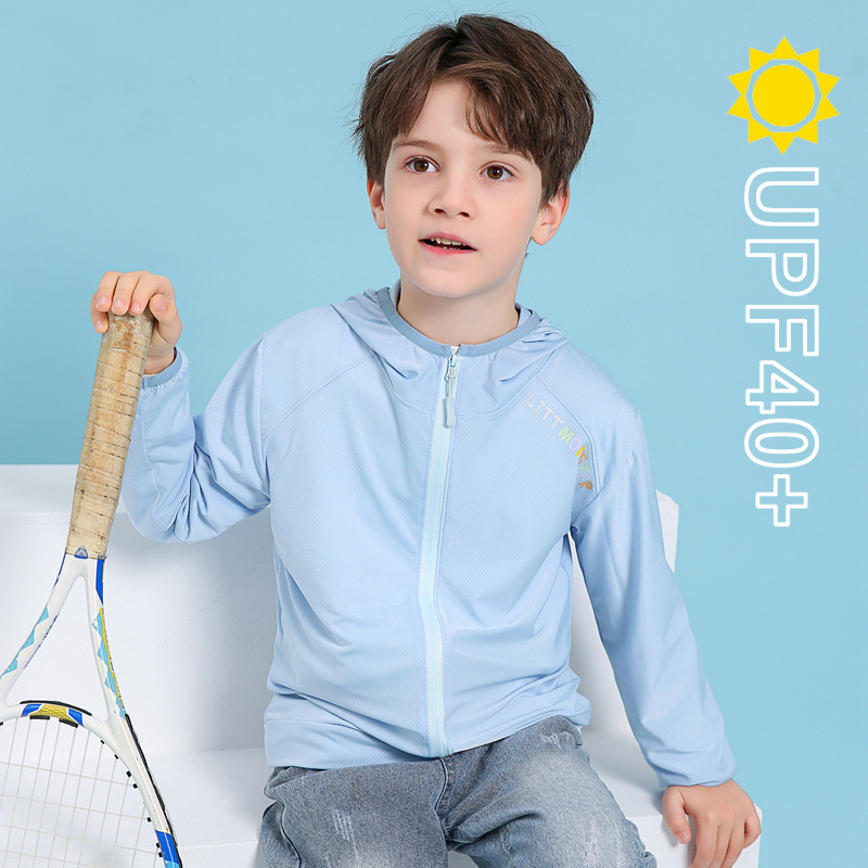 New summer children’s sun protection clothing boys quick-drying jacket girls skin clothing children mosquito-proof clothing sportswear