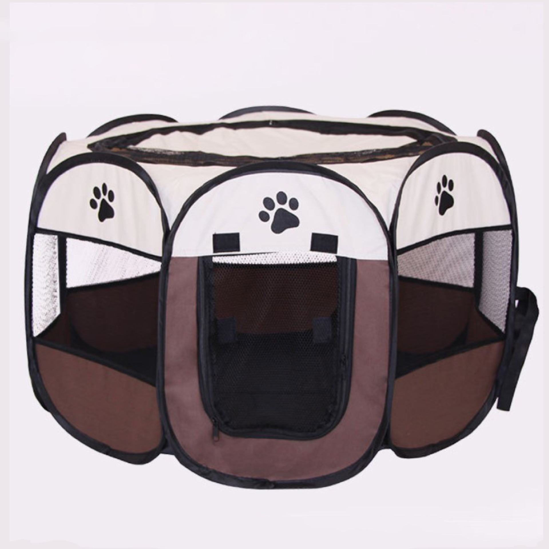 Octagonal pet delivery room dog cage cat litter foldable Oxford cloth waterproof and scratch-resistant dog tent cat delivery room pet fence
