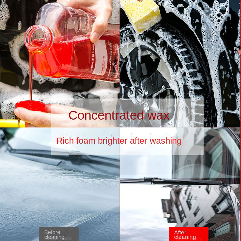 Car wash liquid water wax foam white car cleaning agent decontamination glazing coating wax supplies cleaner