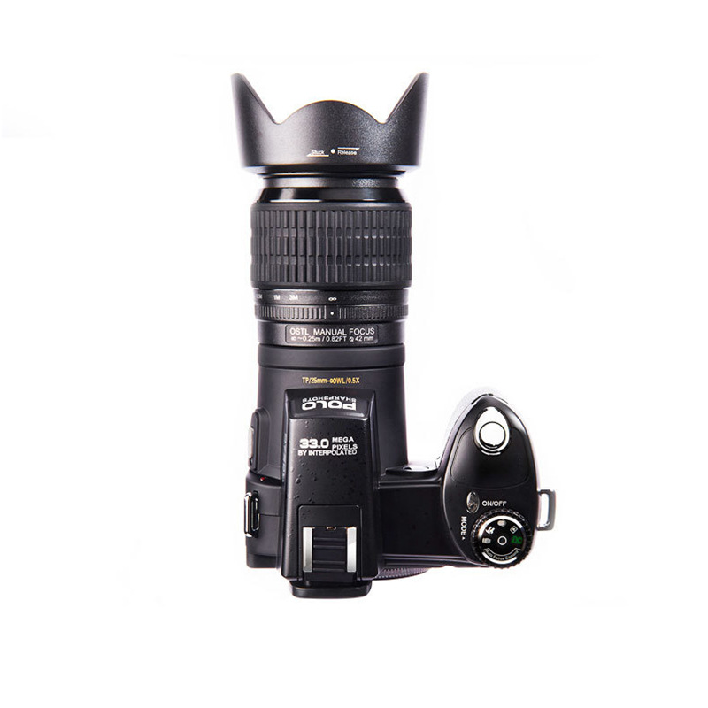 D7200 Auto Focus Full HD Digital Camera Video Camera 3 Lens Switchable External Flash