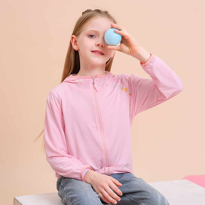 New summer children’s sun protection clothing boys quick-drying jacket girls skin clothing children mosquito-proof clothing sportswear