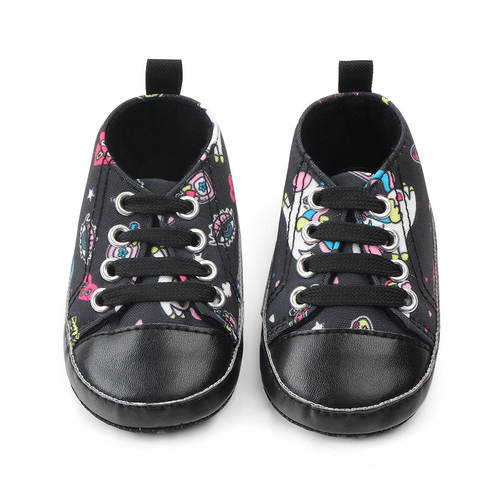 Spring and autumn 0-1 years old men and women cartoon baby shoes canvas casual soft bottom baby shoes toddler shoes