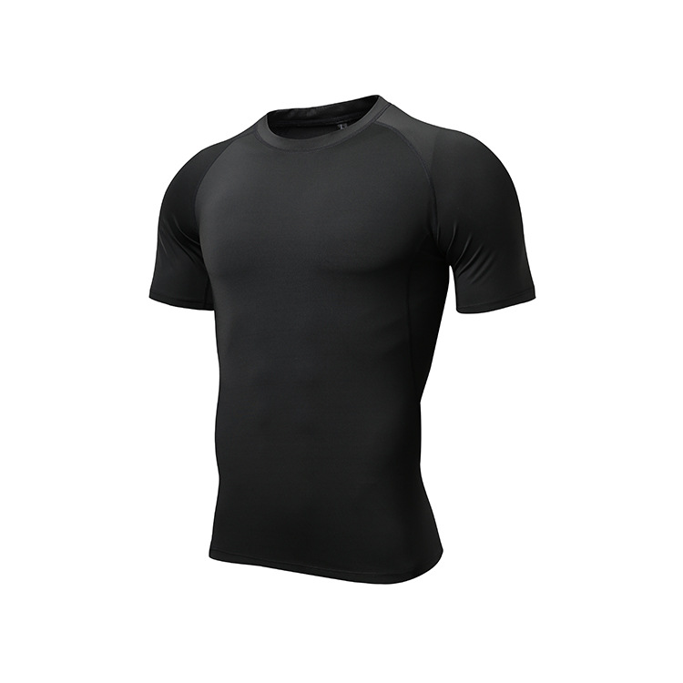 Basketball tights quick-drying fitness clothing short-sleeved running training clothing high elastic moisture-absorbing compression clothing T-shirt men