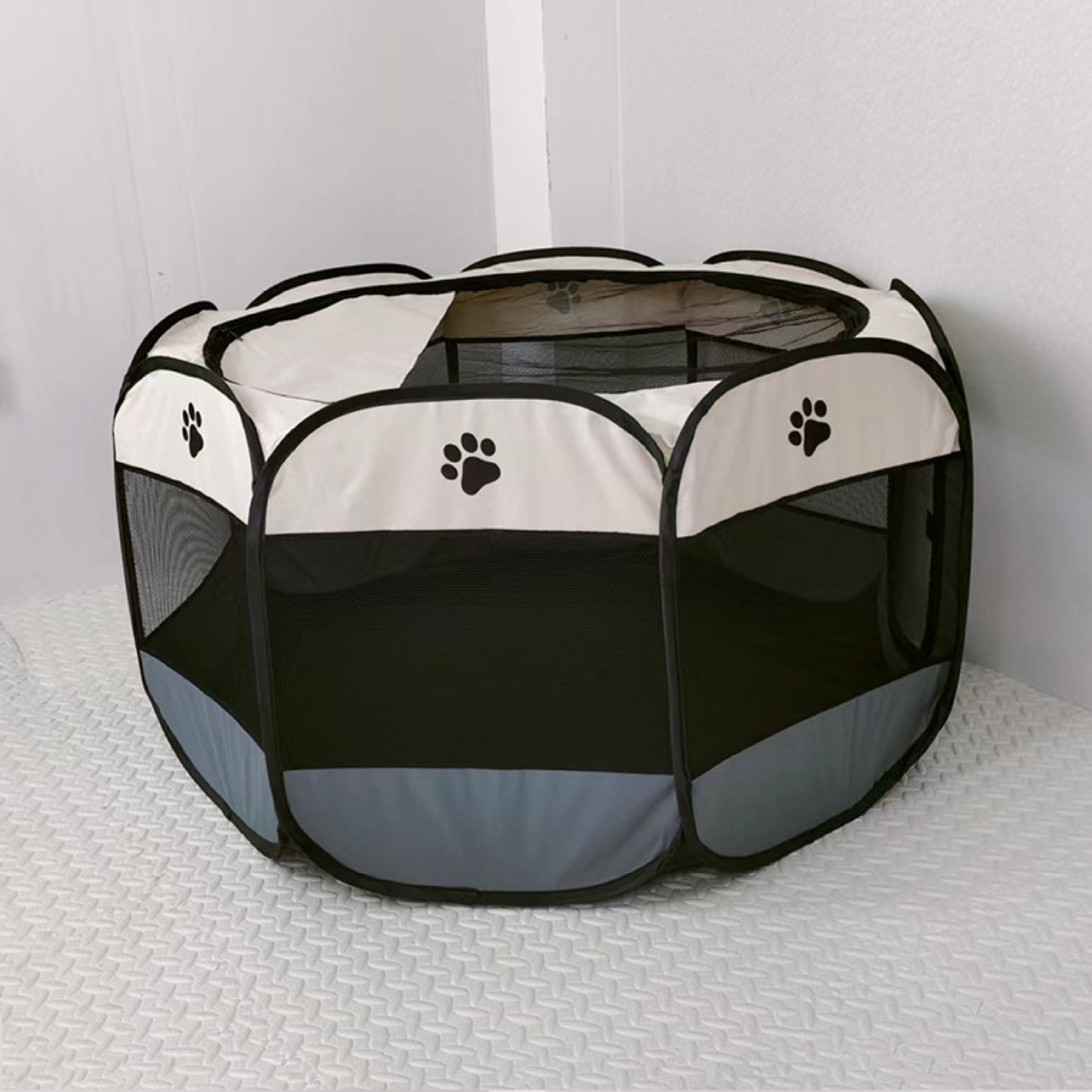 Octagonal pet delivery room dog cage cat litter foldable Oxford cloth waterproof and scratch-resistant dog tent cat delivery room pet fence