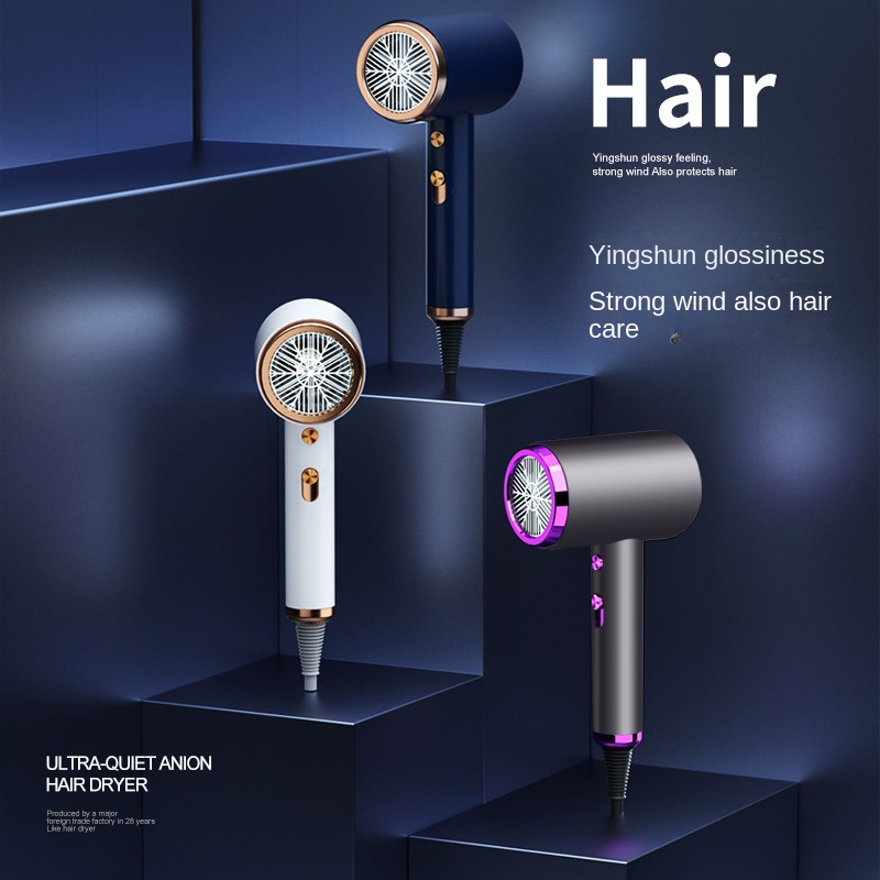 New hair dryer home hair salon high power hot and cold hair care hair dryer foreign trade gift hair dryer factory on behalf of