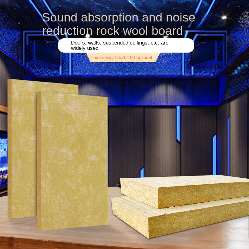 A-class fire retardant and smoke-proof rock wool insulation board exterior wall roof curtain wall thermal insulation rock wool board fire cotton