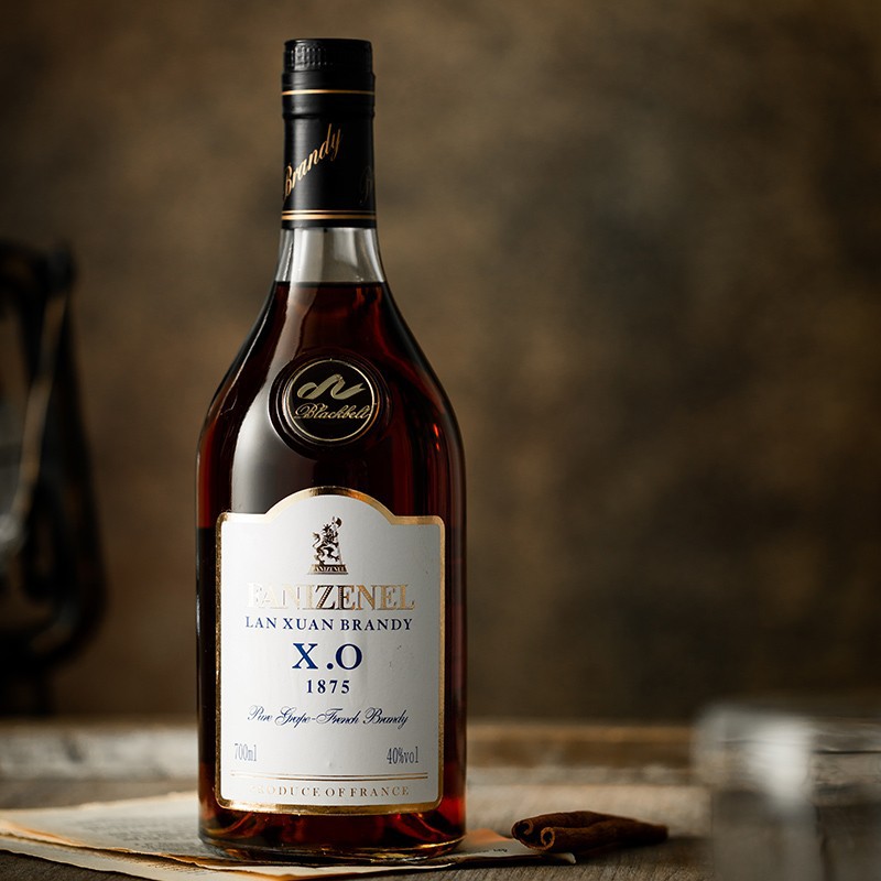 Customized French foreign wine gift good original liquid high spirits 40 degrees Lanxuan XO brandy bartending 700ml