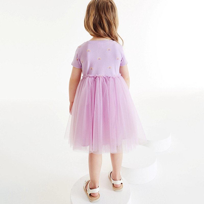 Girls’ skirt summer European and American princess dress cute breathable mesh girl’s dress