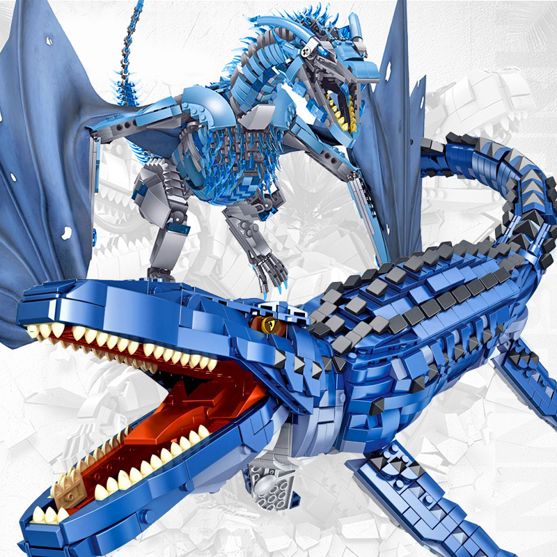 Large Dinosaur Tyrannosaurus Rex Compatible with Lego Building Blocks Assembling Toys Puzzle Boys Difficult Children’s Gifts