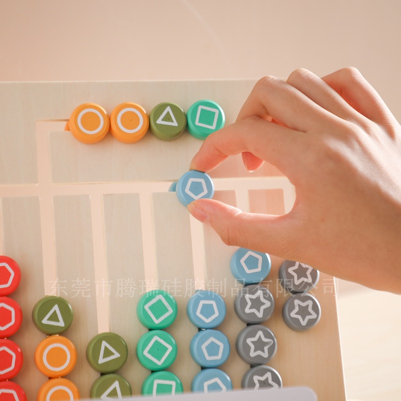 Montessori early education 26 English alphabet board children’s shape color cognitive graphics board alphabet spelling educational toys