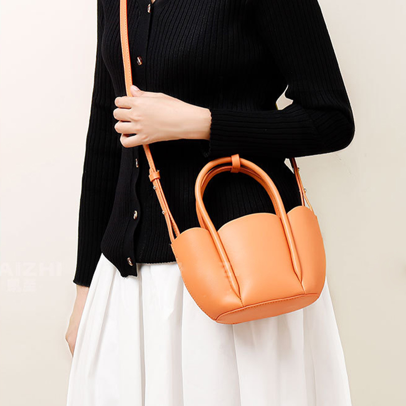 New niche design flower petal hand carry mother and child Messenger handbag cross-border fashion simple all-match handbag