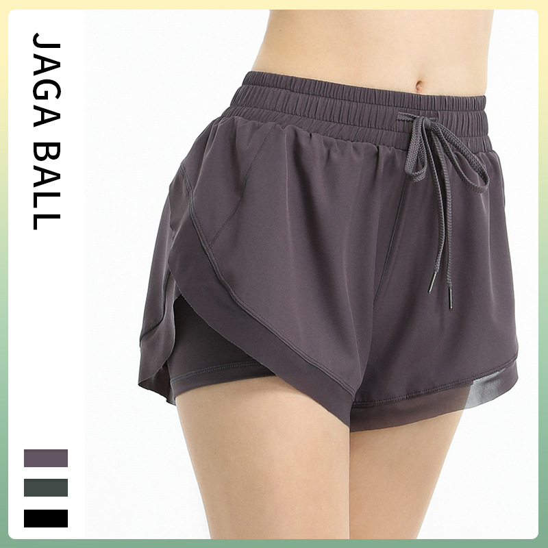 European and American sports shorts women’s loose spring and summer quick-drying running fitness pants anti-light high waist dance yoga pants