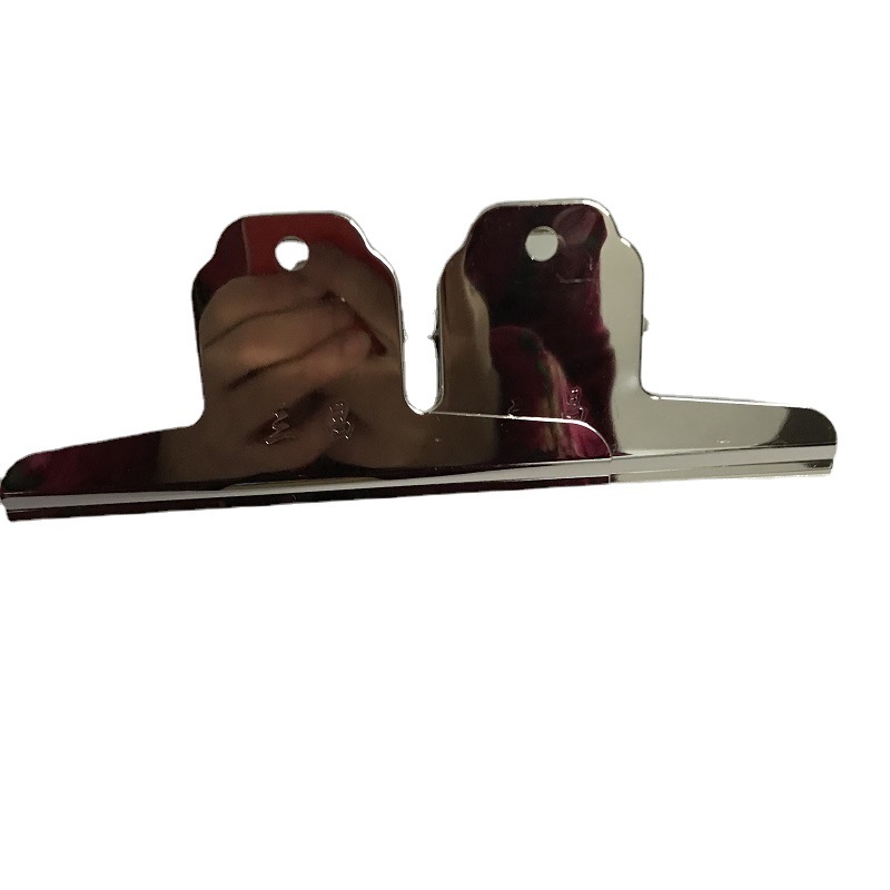 Stainless steel clip mountain clip diameter 14.5cm drawing board clip office bill clip mountain clip