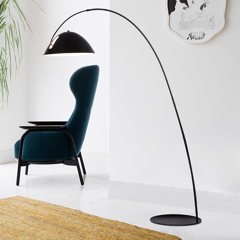 Living room floor lamp Nordic modern minimalist creative sofa corner atmosphere lighting Xiaohongshu popular fishing lamp