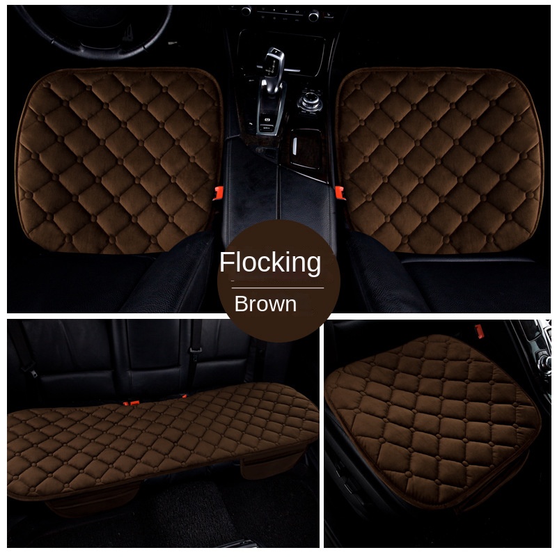 Car supplies new anti-running free tie warm car cushion three-piece set car supplies car cushion three-piece set seat cushion