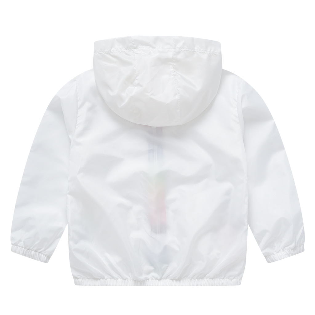 Summer new children’s clothing children’s sun protection clothing jacket boys and girls skin clothing rainbow hooded sun protection clothing air-conditioning shirt