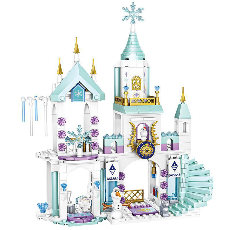 Compatible with Lego building blocks mermaid girl ice and snow series princess assembly 6 castles 8 educational toys 10 years old