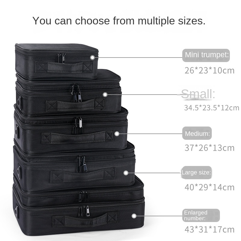 Large-capacity cosmetic bag tattoo embroidery manicure and makeup portable partition tool box cosmetic bag