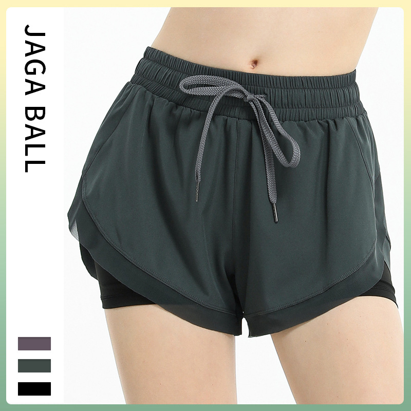 European and American sports shorts women’s loose spring and summer quick-drying running fitness pants anti-light high waist dance yoga pants